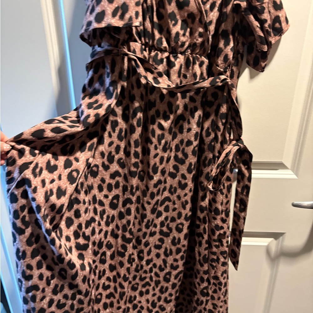Flowy Animal Print Dress